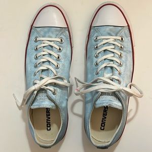 Converse Sheenwash Chuck Taylor sneakers, polar blue/winter sky color